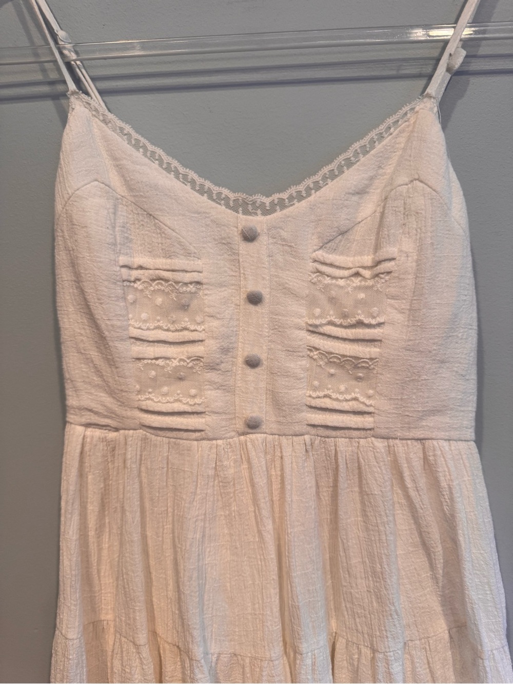 Polly White Cottagecore Sundress Size 4 - Picture 2 of 8